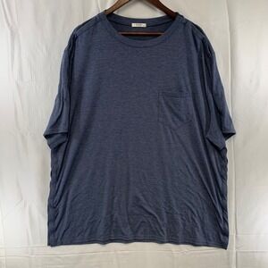 Deyeek Adaptive T-Shirt Mens XXXL Heather Blue Port Access Post Surgery Recovery